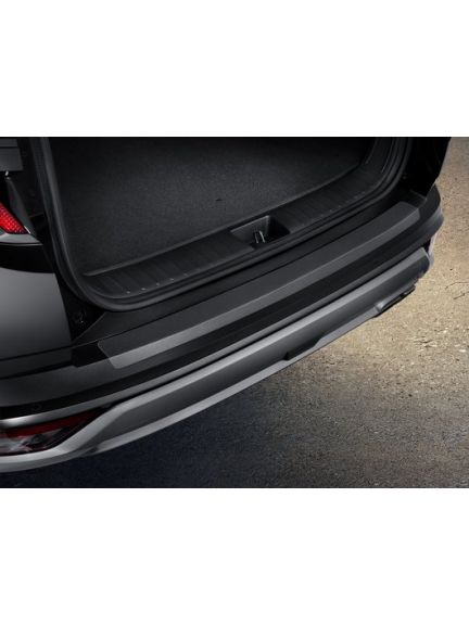 Lámina protectora del parachoques trasero, negra