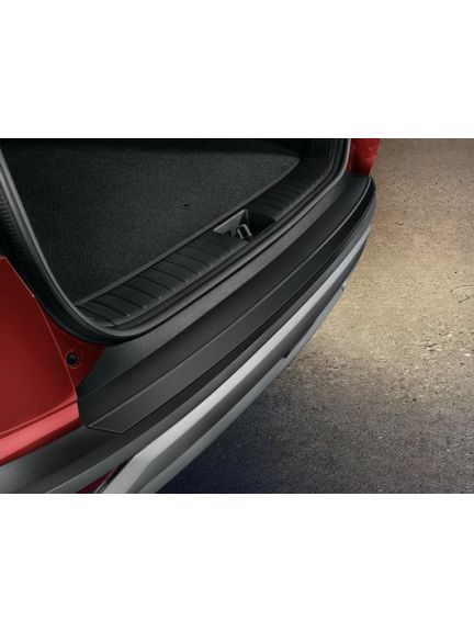 Línea de moldura del parachoques trasero, granulada en negro