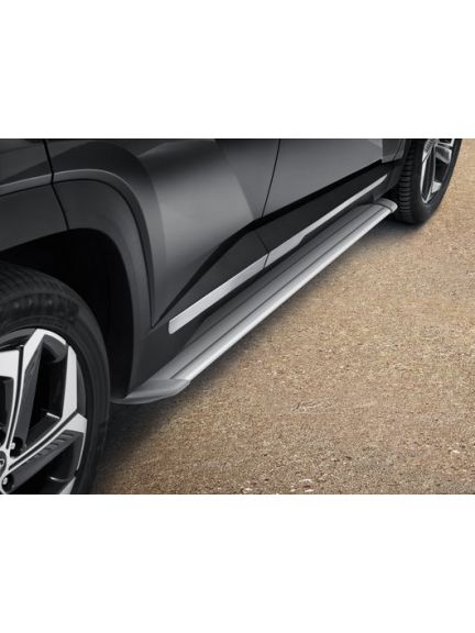 Escalones laterales, resistentes, con detalles en gris, juego de 2