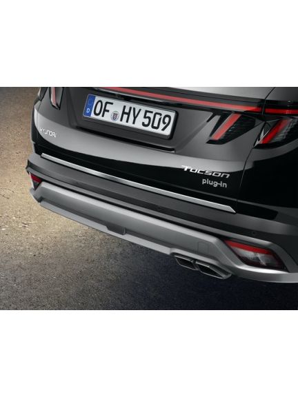 Línea de acabado del portón trasero, óptica de aluminio cepillado