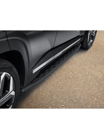 Estribos laterales, negros, juego de 2