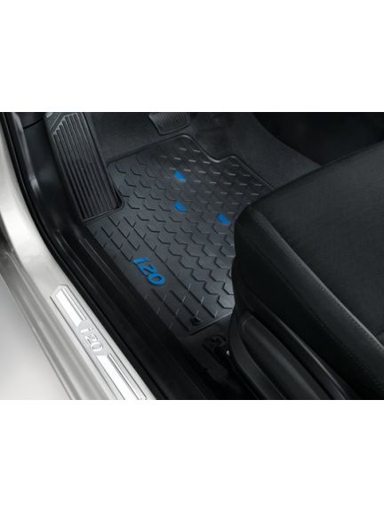 Alfombrillas para todo tipo de clima, con detalles en azul