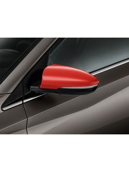 Set cubiertas para espejos retrovisores, rojo