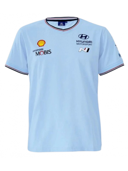 Camiseta Motorsport celeste, hombre