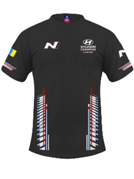 Camiseta local WRC, negra, mujer